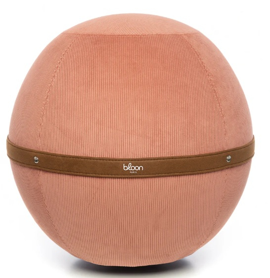 Siège ballon ergonomique publicitaire - BLOON Velours corail